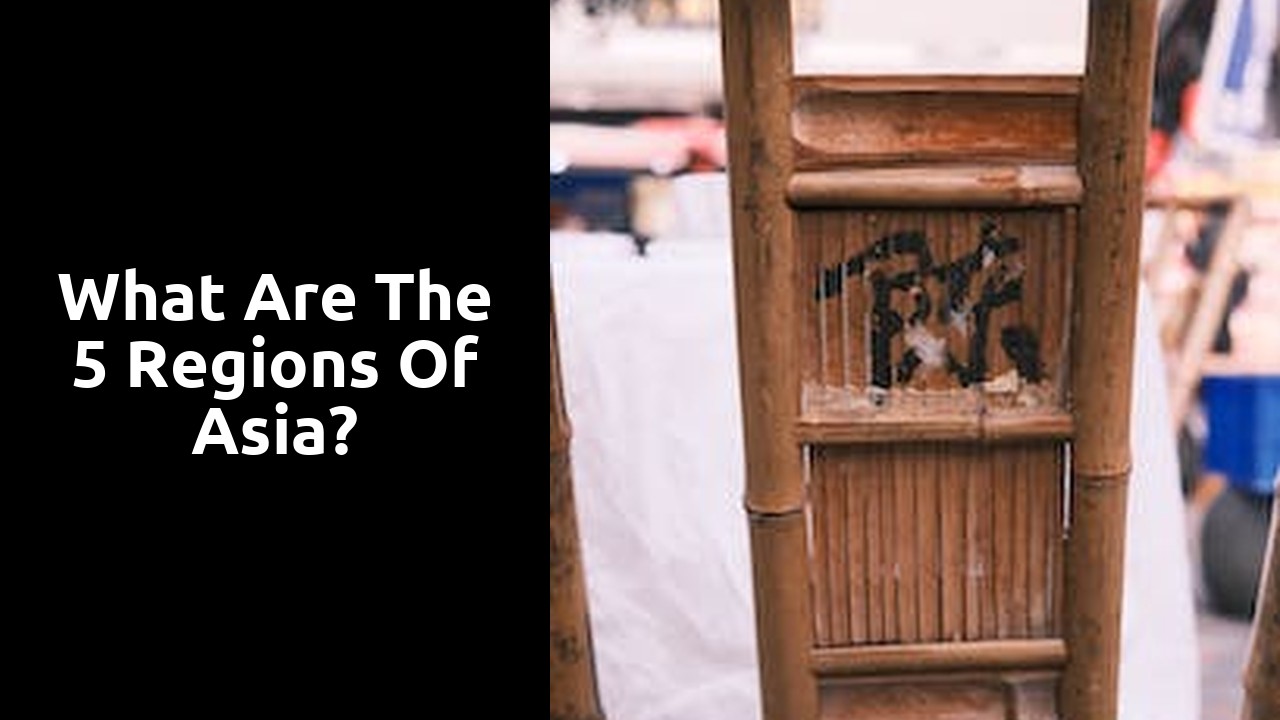 What are the 5 regions of Asia?